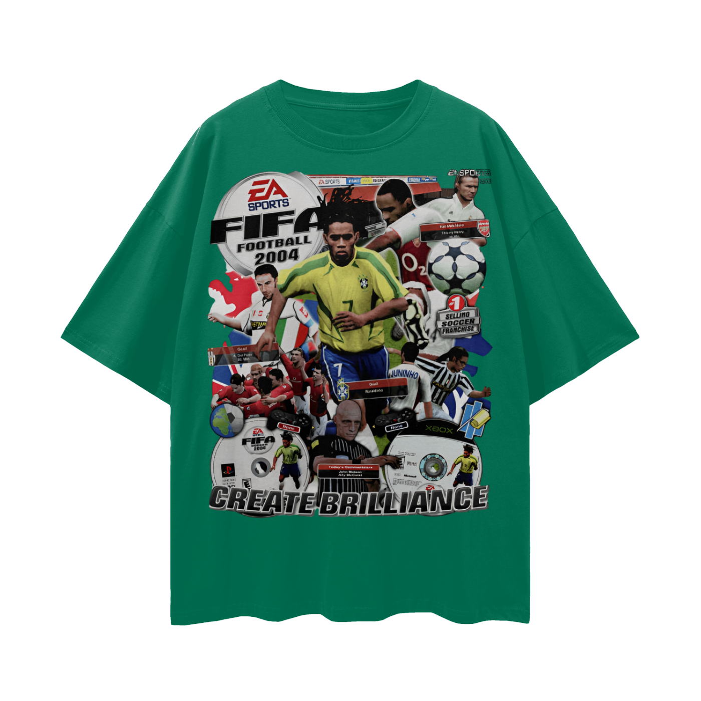 Vintage/Y2K 2004 Fifa Soccer Oversized T Shirt