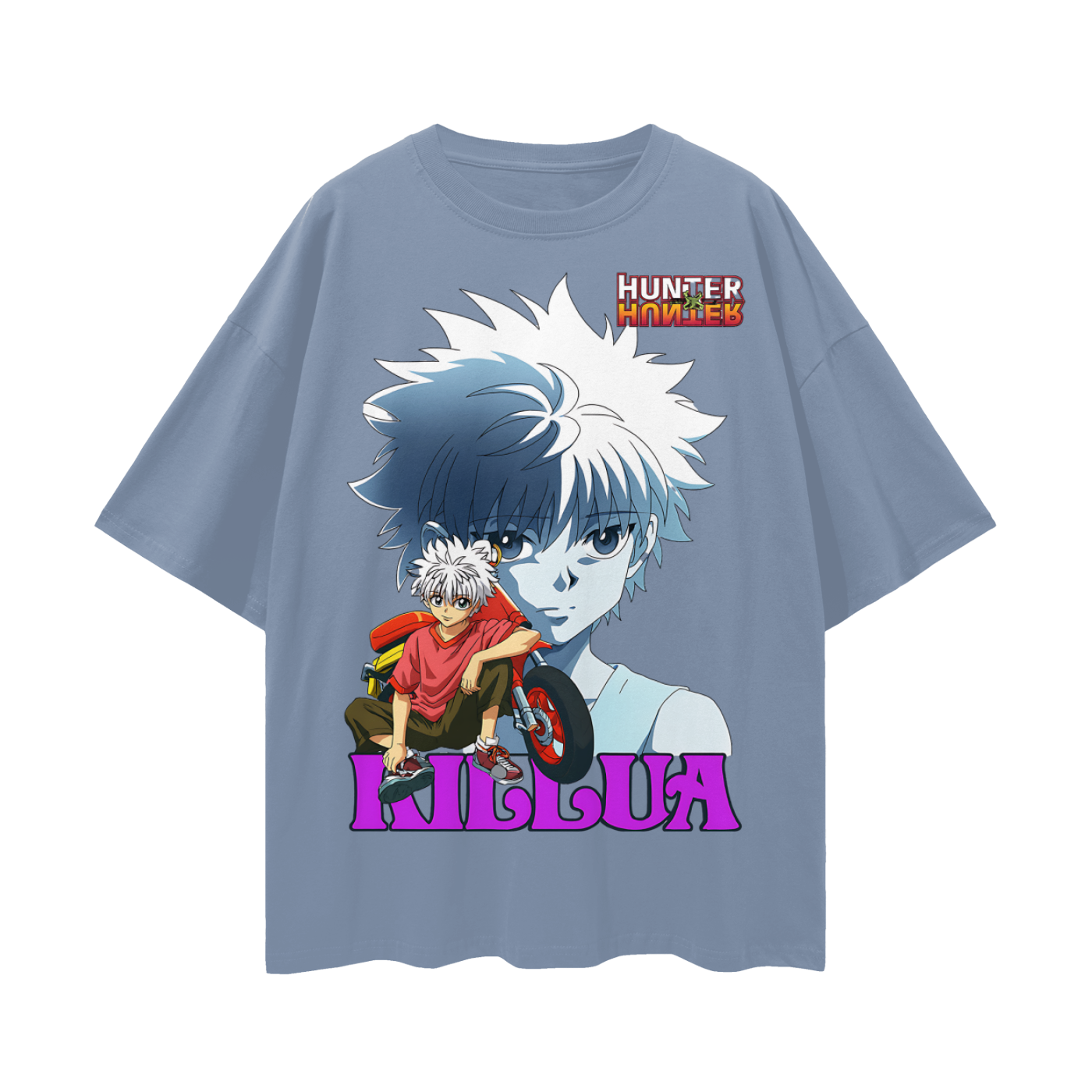 Vintage/Y2K Hunter X Hunter Killua Anime Graphic Oversized T Shirt