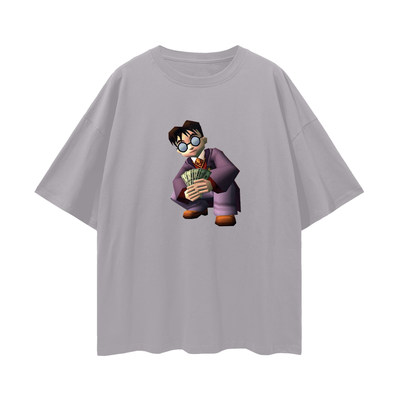 Harry Potter Money Spread 90s Vintage Like Graphic Oversized T Shirt
