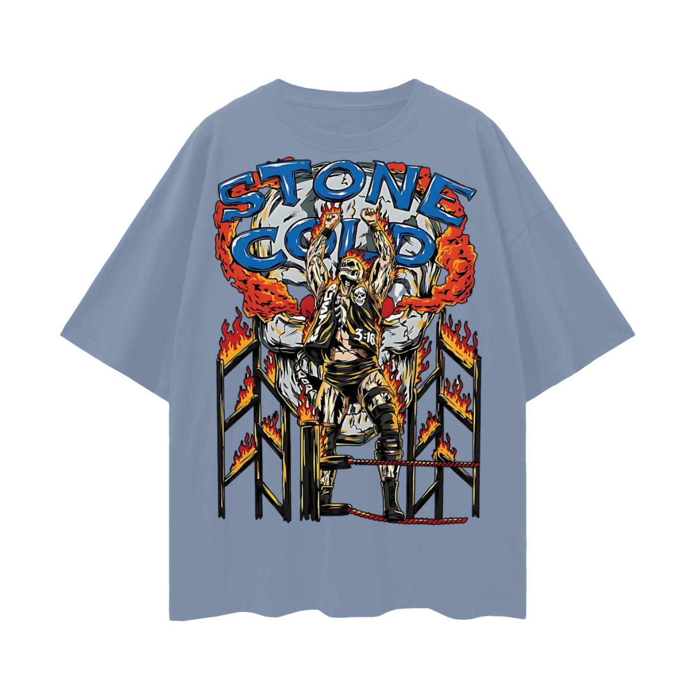 Stone Cold Steve Austin 90s Vintage Like Graphic Oversized T Shirt