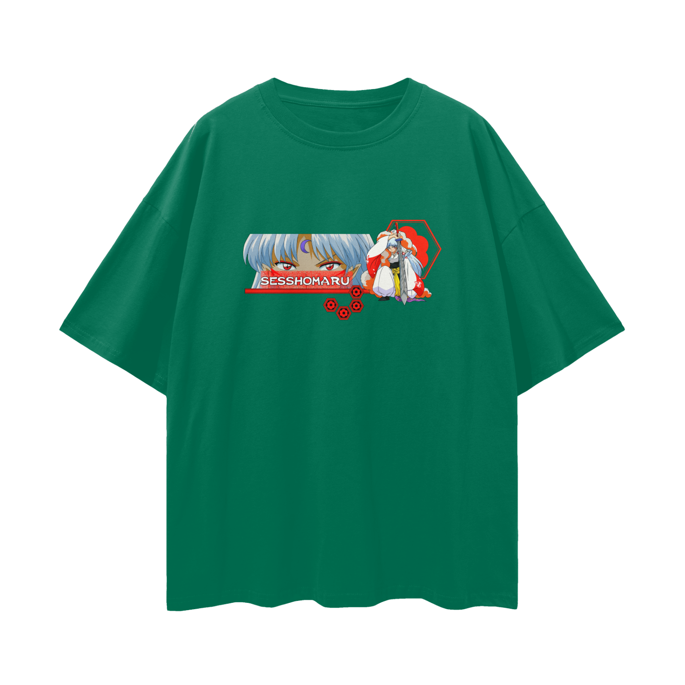 Vintage/Y2K InuYasha Anime Sesshomaru Oversized T Shirt