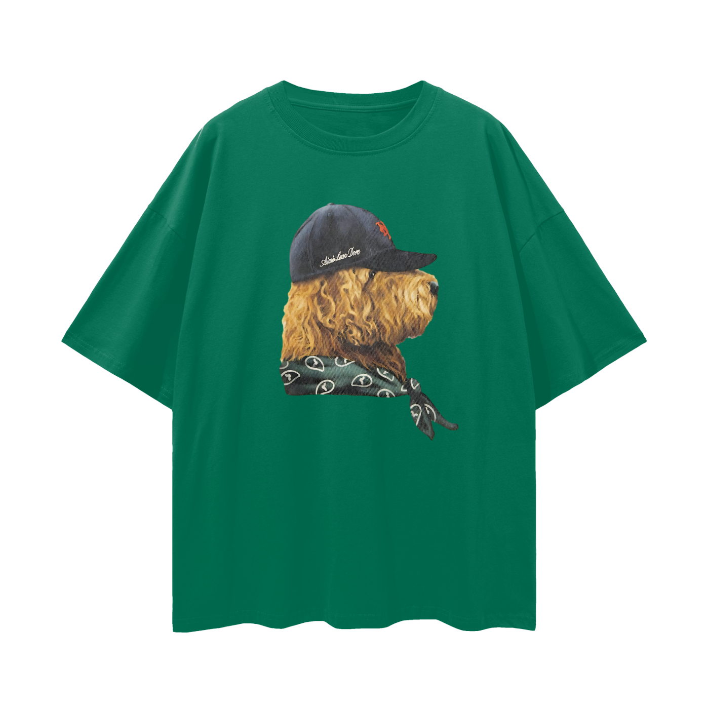 Streetwear Fitted Dog Graphic Oversized T Shirt