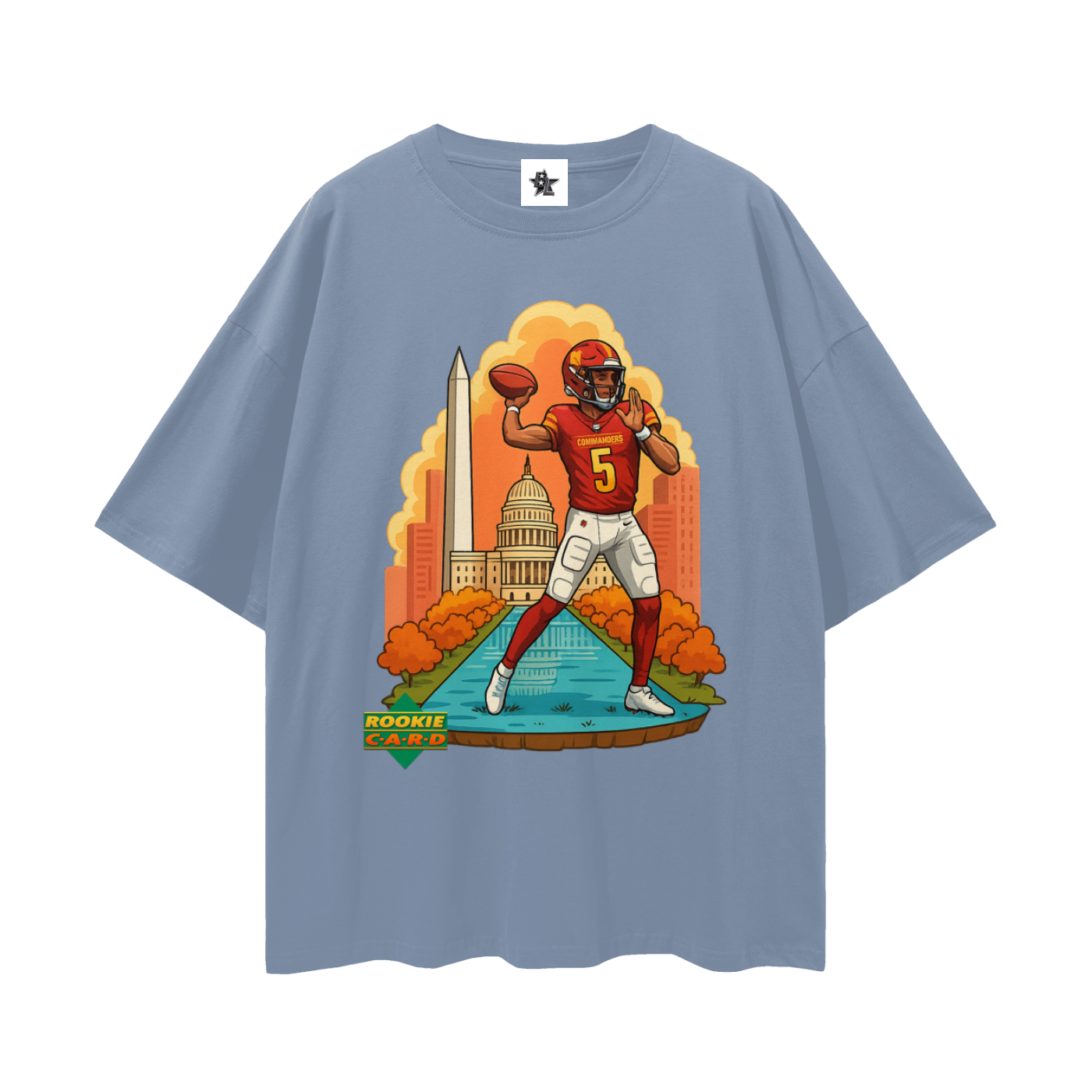 Vintage/Y2K Jayden Daniels Commanders Downtown Rookie Oversized T Shirt