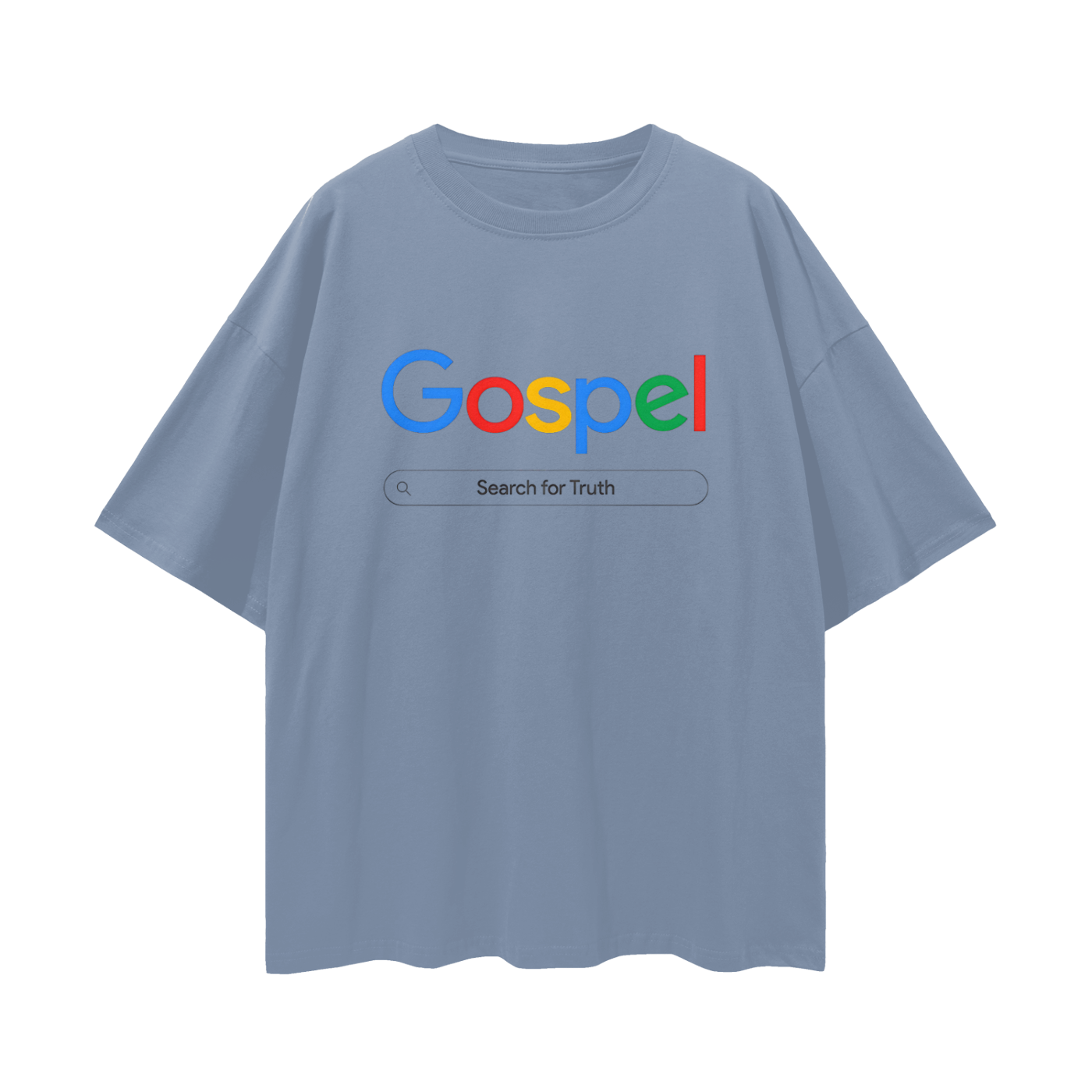 Religious Gospel Google Like Y2K Vintage Like Graphic Oversized T Shirt