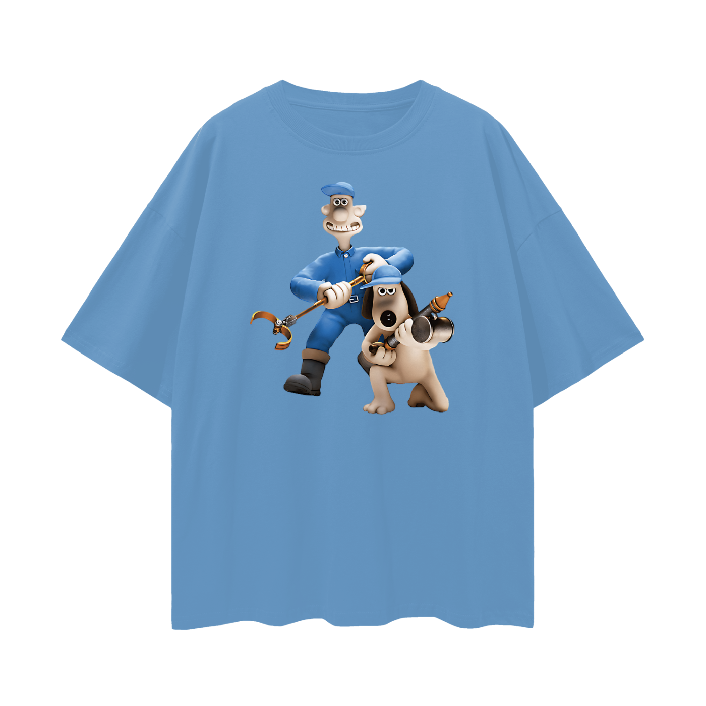 Vintage Like Wallis & Gromit Movie Oversized T Shirt