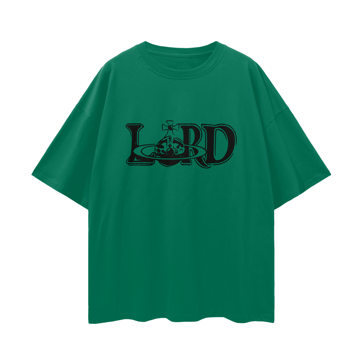 Religious Lord Vivienne Westwood Like Graphic Oversized T Shirt