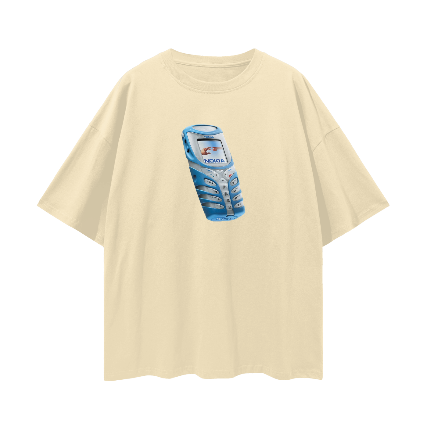 Nokia Phone Y2K Vintage Like Graphic Oversized T Shirt