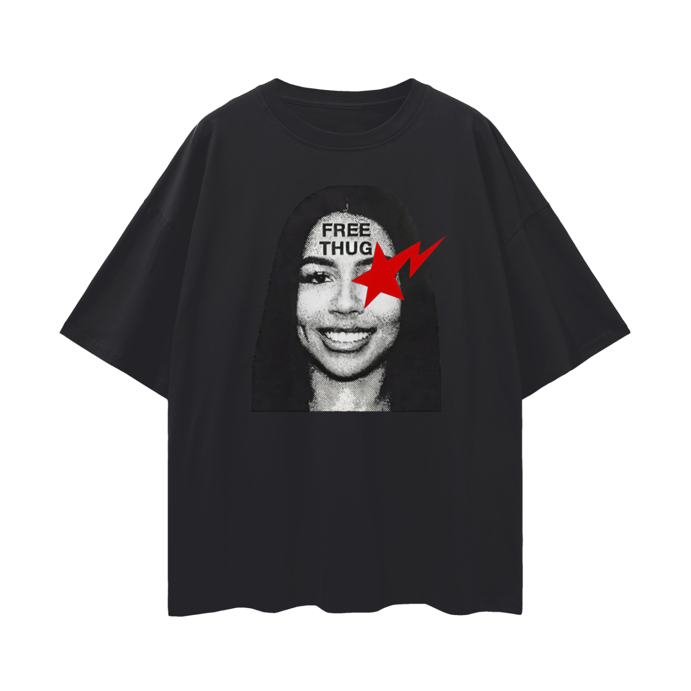 Vintage Like Free Thug Mariah Oversized T Shirt