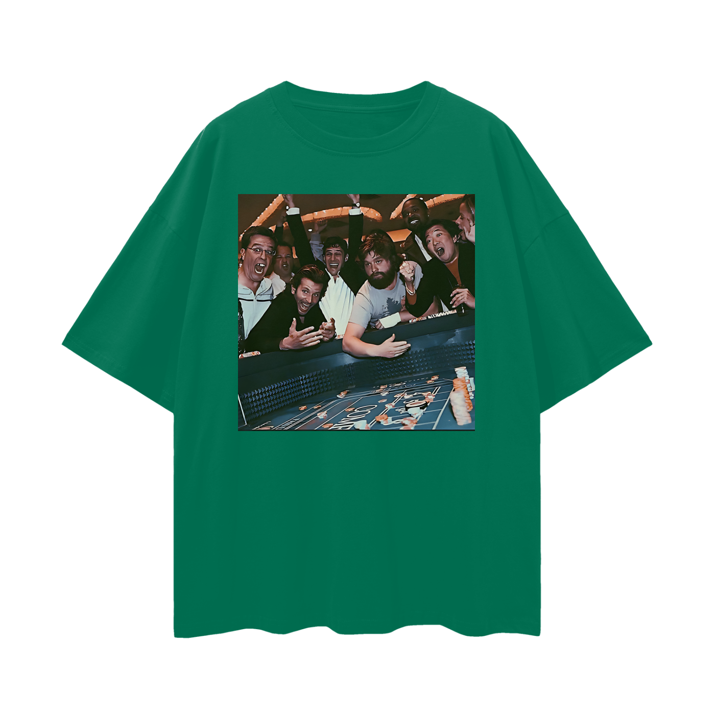 Funny Hang Over Casino Poker Oversized T Shirt