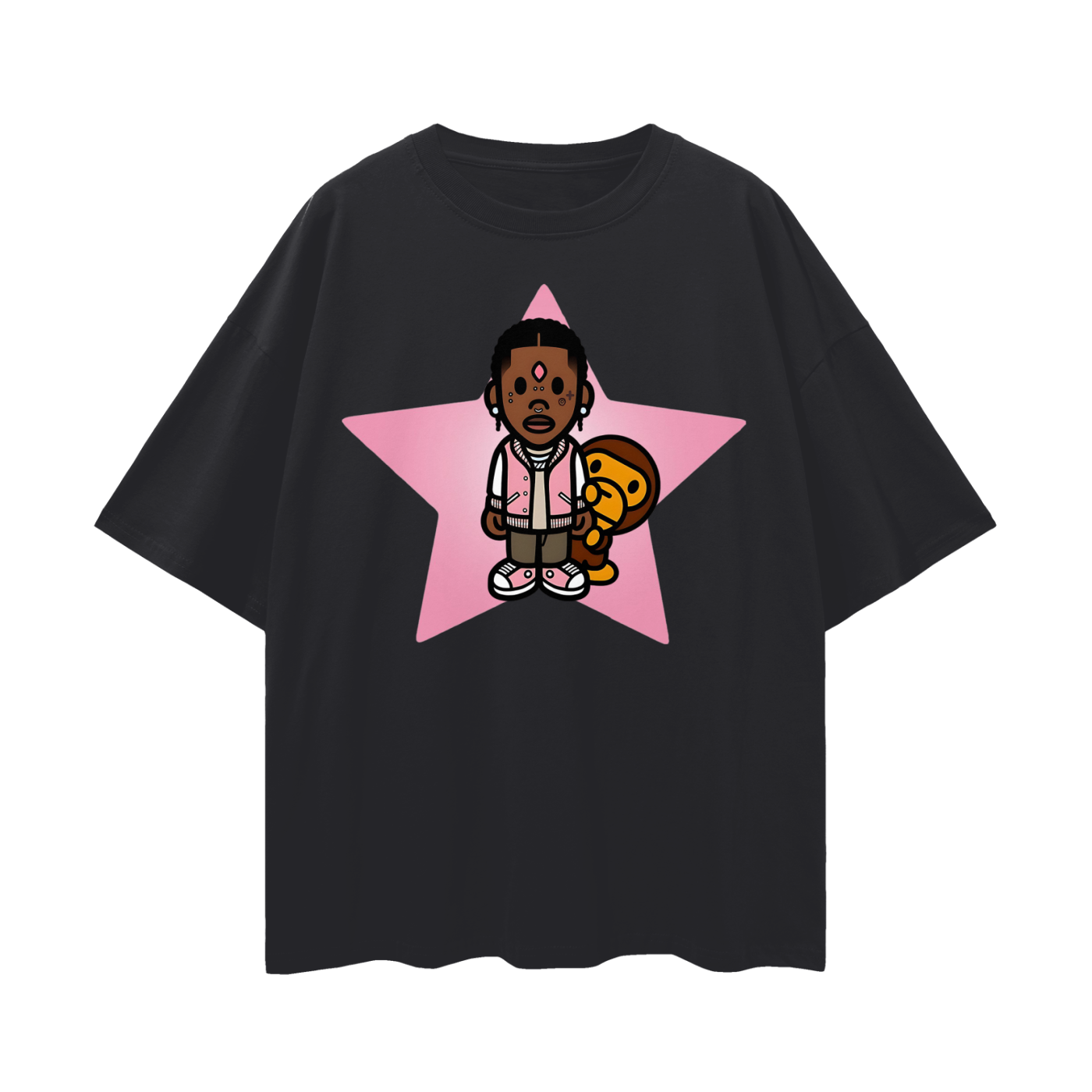 Vintage Like Lil Uzi Baby Milo Star Oversized T Shirt