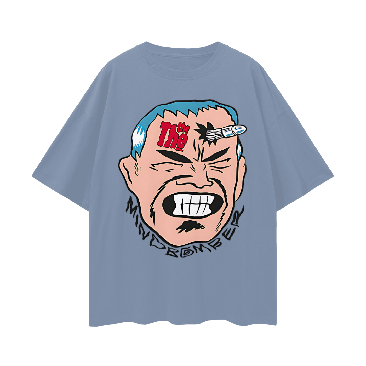 Vintage Like 80s Mind Bomber Graphic Oversized T Shirt