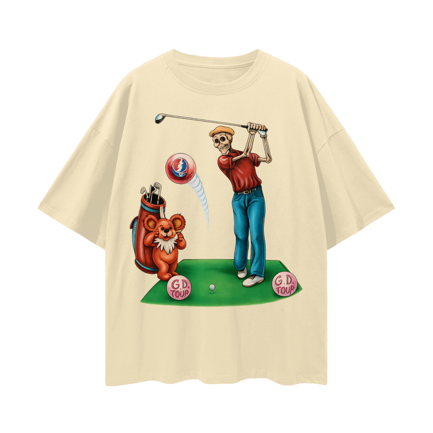 Vintage/Y2K Grateful Dead Golfing Oversized T Shirt
