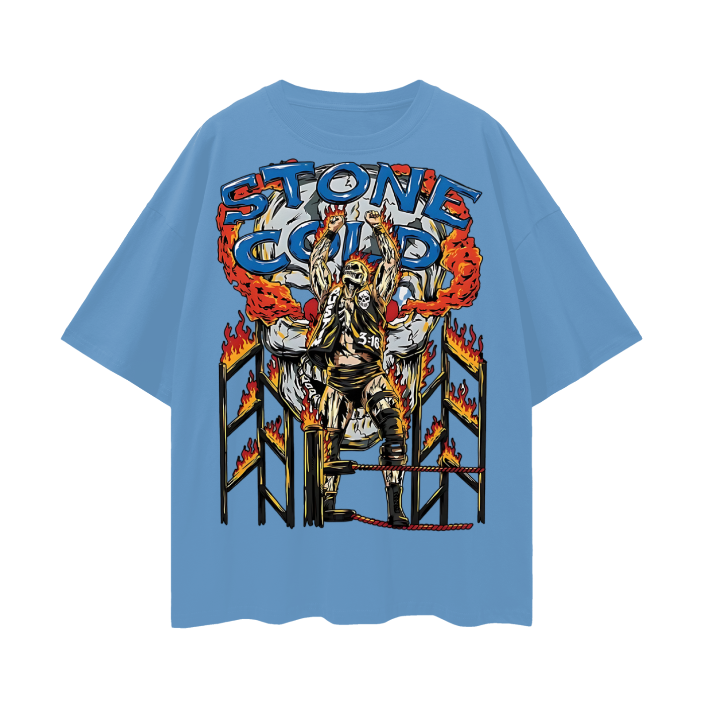 Stone Cold Steve Austin 90s Vintage Like Graphic Oversized T Shirt
