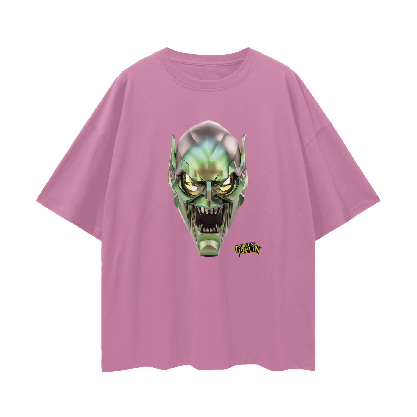 Spiderman Green Goblin Mask Vintage Like Graphic Oversized T Shirt