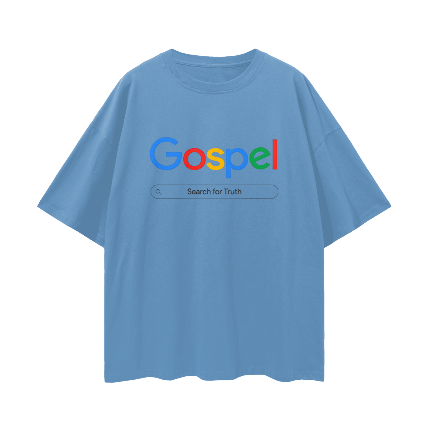 Religious Gospel Google Like Y2K Vintage Like Graphic Oversized T Shirt