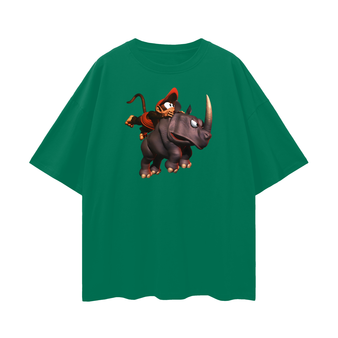 Vintage Like Donkey Kong Diddy Kong Rhino Oversized T Shirt
