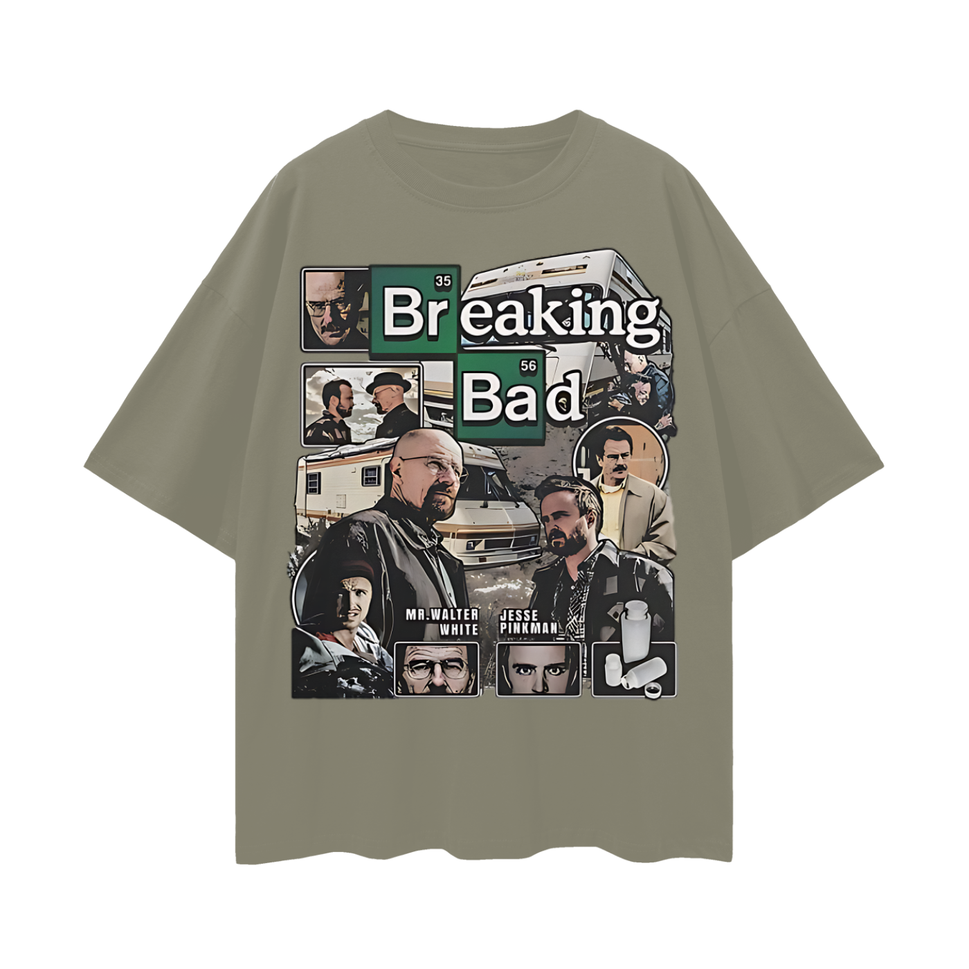 Funny Breaking Bad Vintage Like 90s Rap Graphic Oversized T Shirt