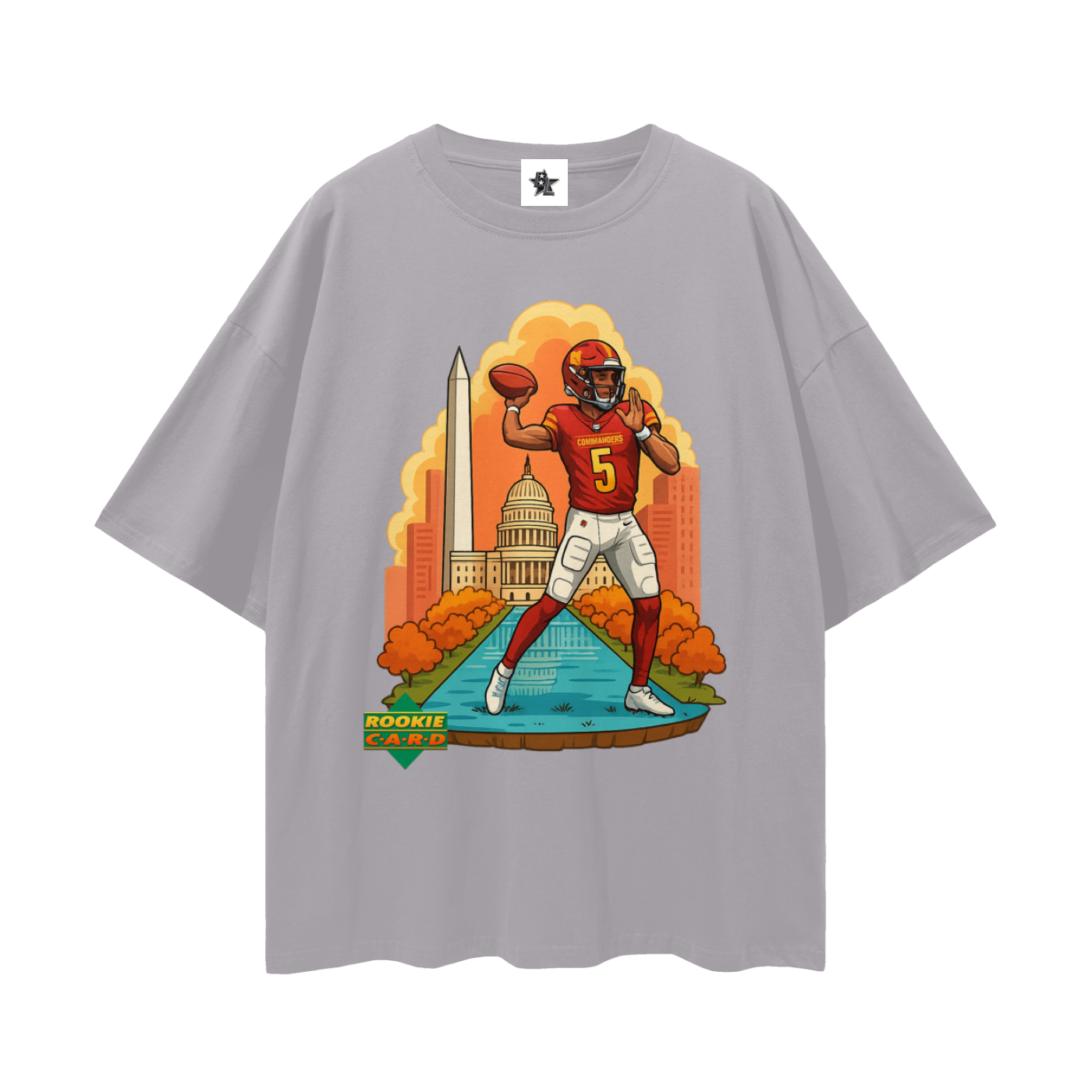 Vintage/Y2K Jayden Daniels Commanders Downtown Rookie Oversized T Shirt