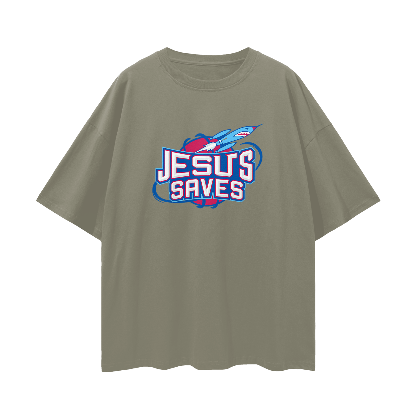 Religious Jesus Saves Vintage Houston Rockets Like Graphic Oversized T Shirt