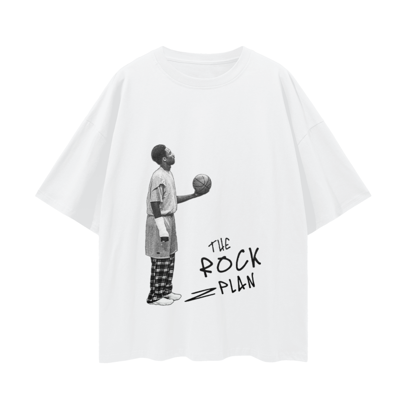 Vintage Like The Rock Plan Kobe Graphic Oversized T Shirt