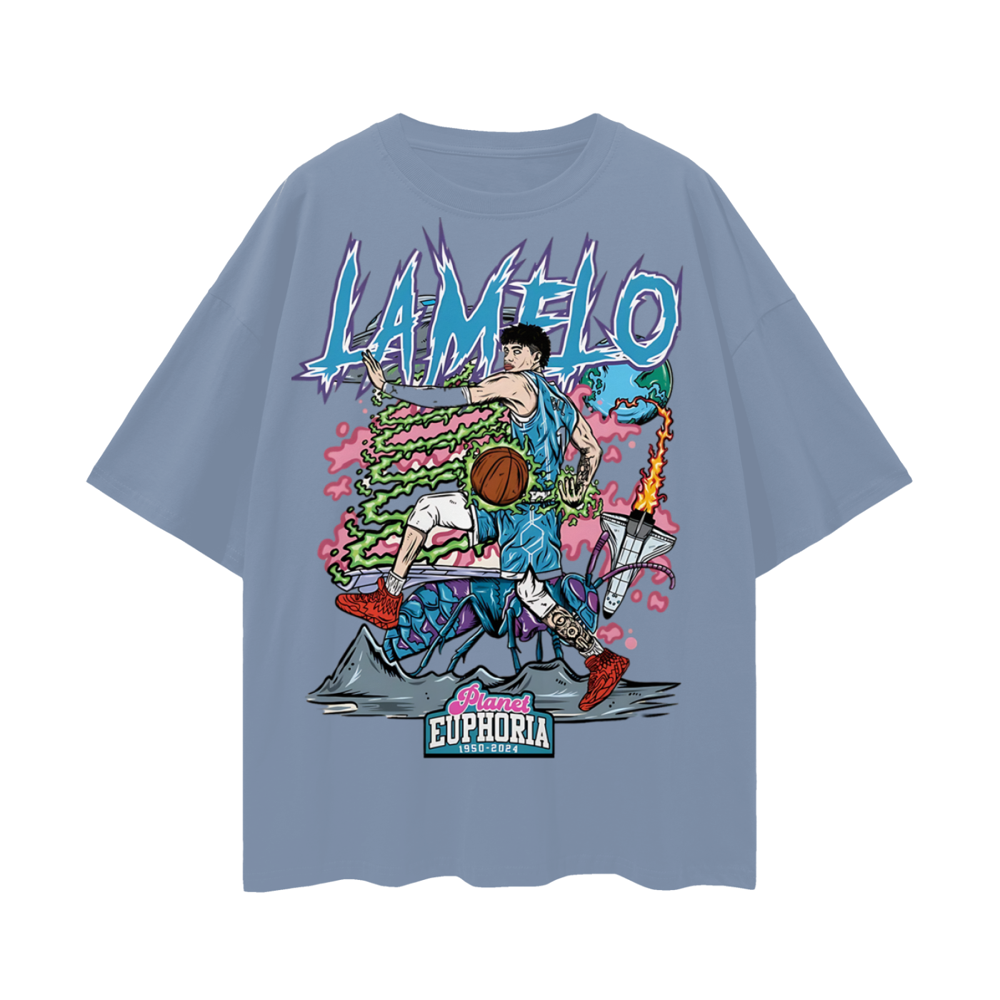 LaMelo Ball NBA PA Skeleton Graphic Oversized T Shirt