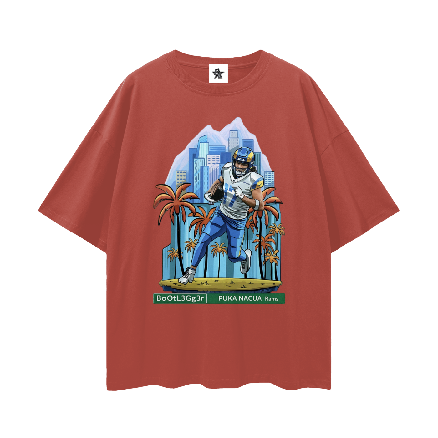 Vintage/Y2K Rams Puka Nacua Downtown Rookie Oversized T Shirt