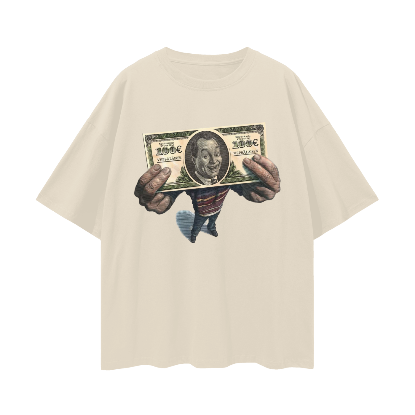 Vintage Like Money Man Oversized T Shirt