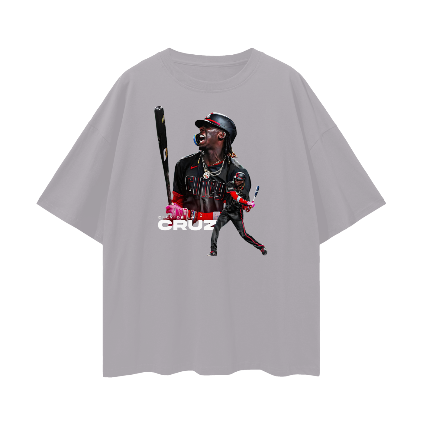 Elly De La Cruz Reds Graphic Oversized T Shirt