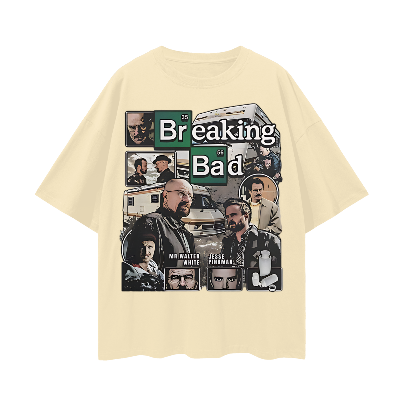 Funny Breaking Bad Vintage Like 90s Rap Graphic Oversized T Shirt