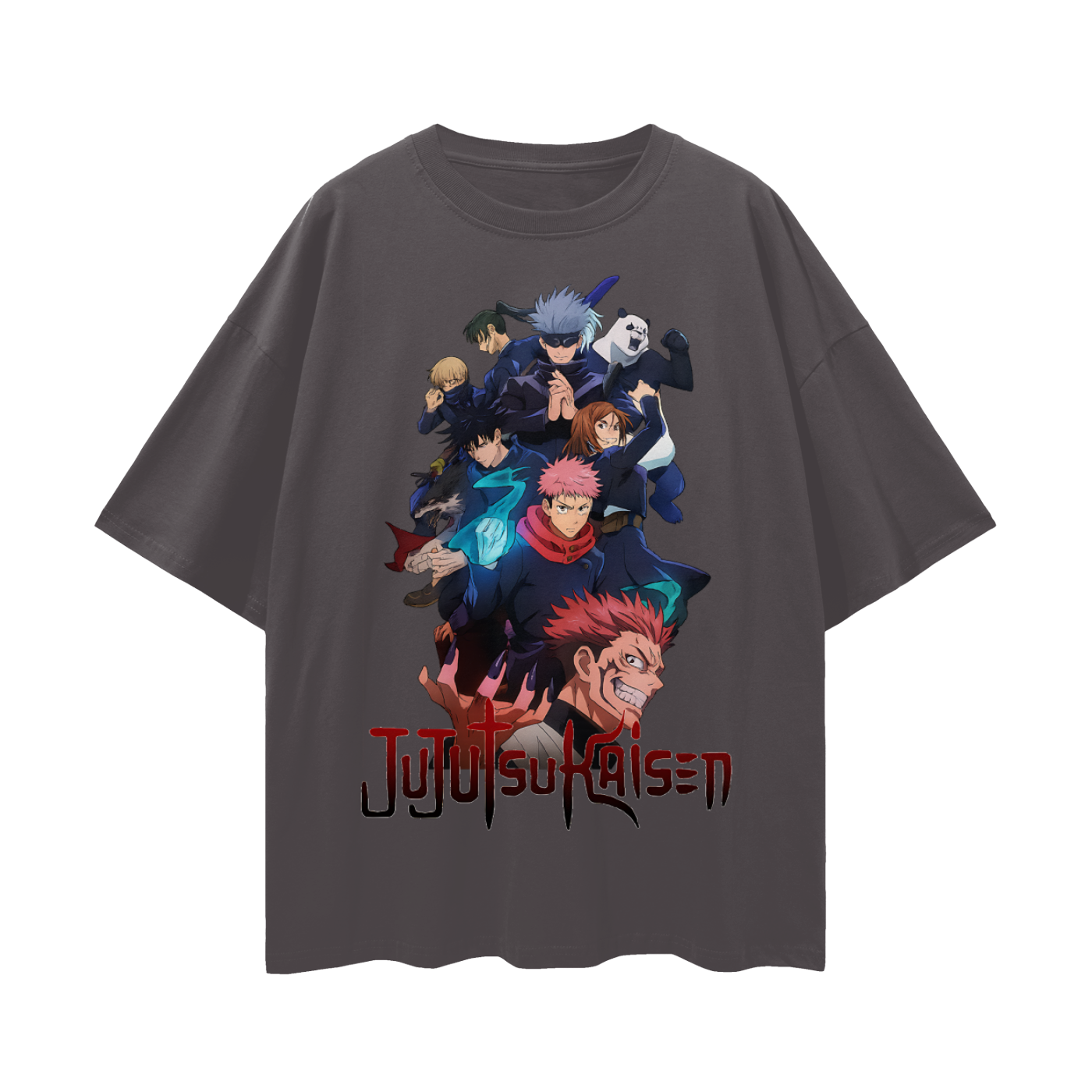 Vintage/Y2K Jujutsu Kaisen Anime Characters Oversized T Shirt