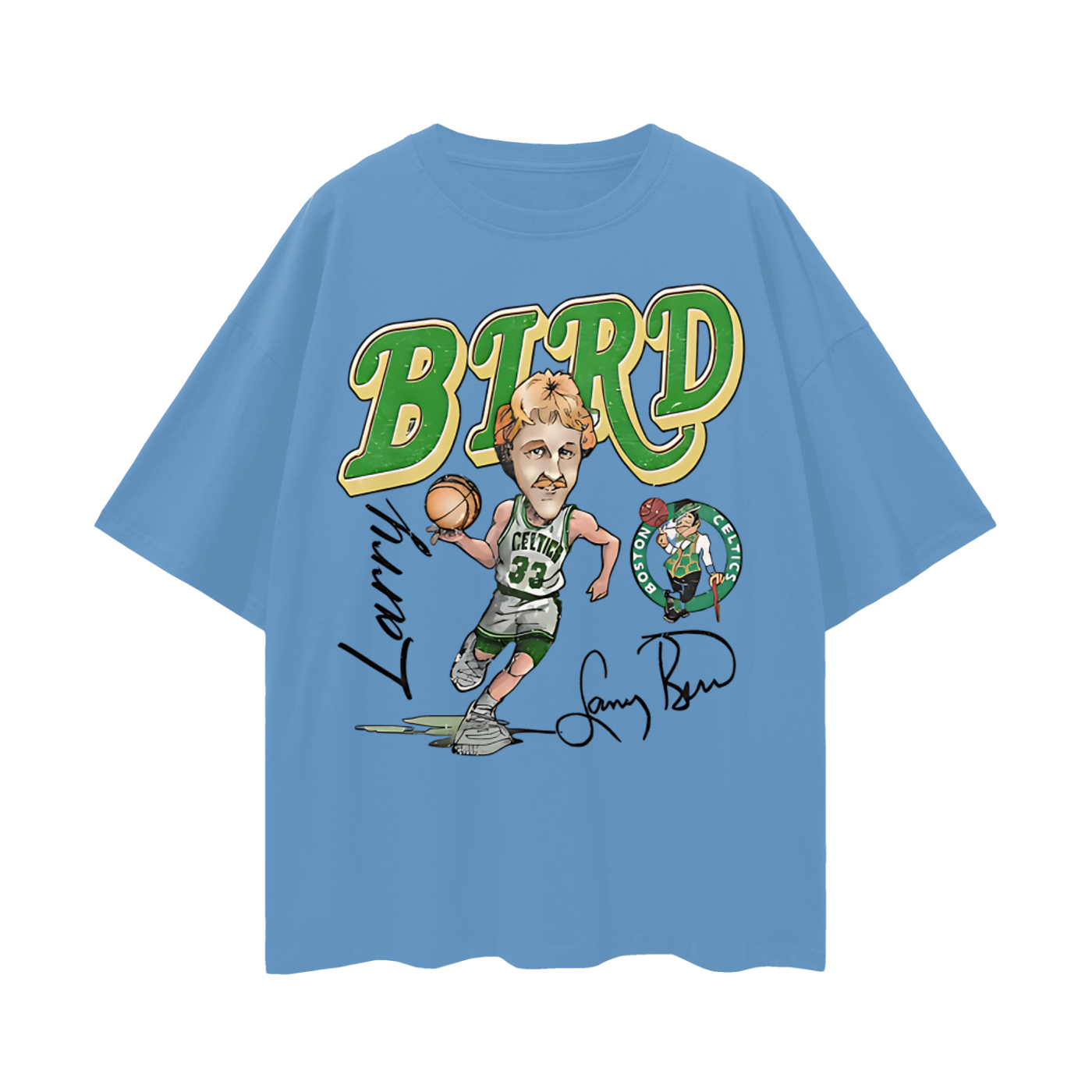 Vintage Like Larry Bird Throwback Graphic Oversized T Shirt