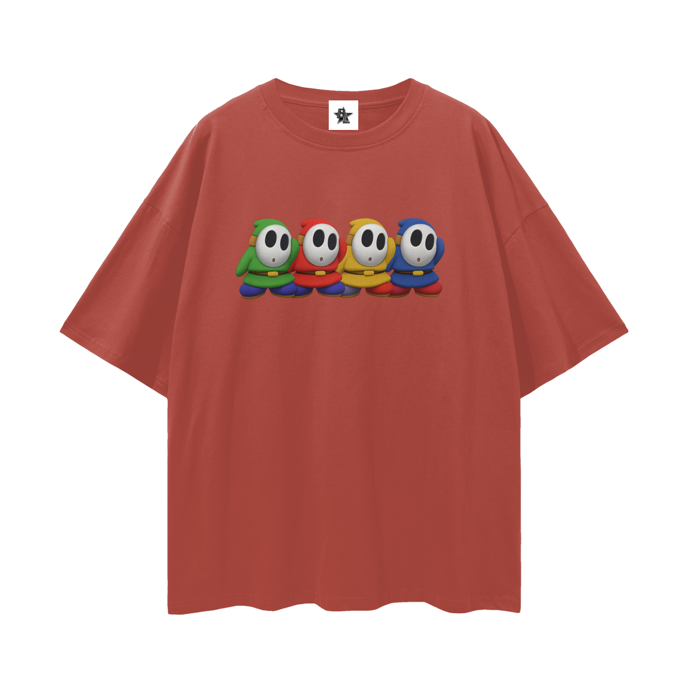 Vintage/Y2K Shy Guy Mario Character Oversized T Shirt