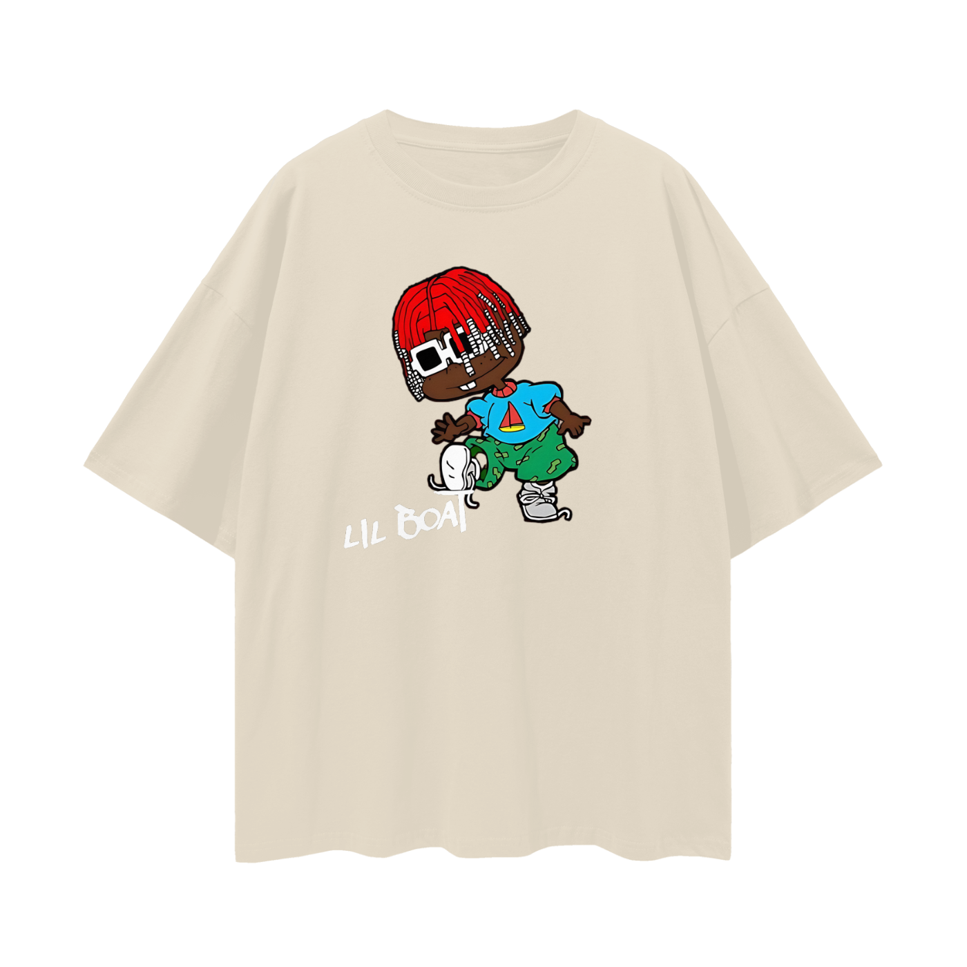 Vintage Like Lil Yatchy Lil Boat Rug Rat Graphic Oversized T Shirt