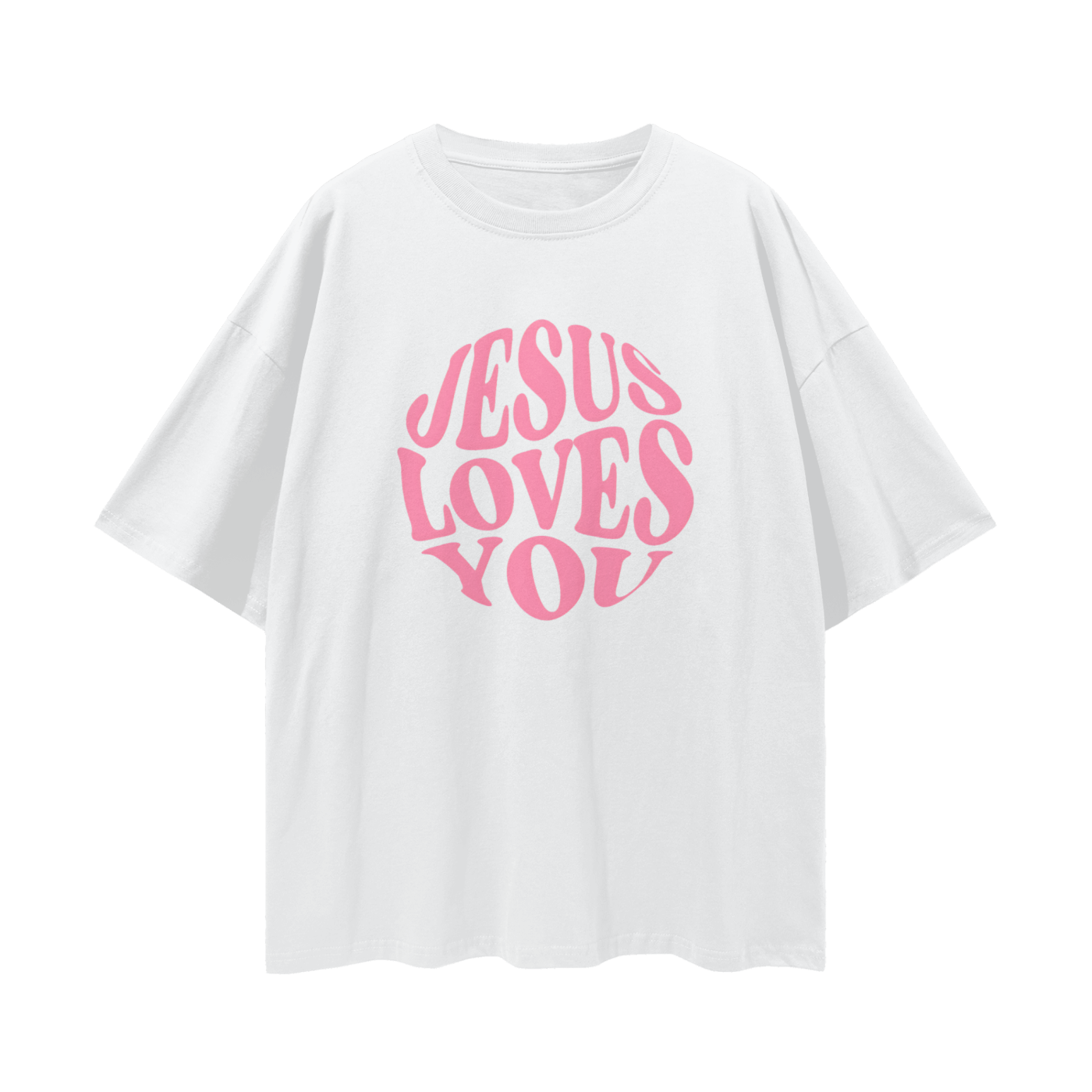 Religious Vintage/Y2K Jesus Loves You Oversized T Shirt
