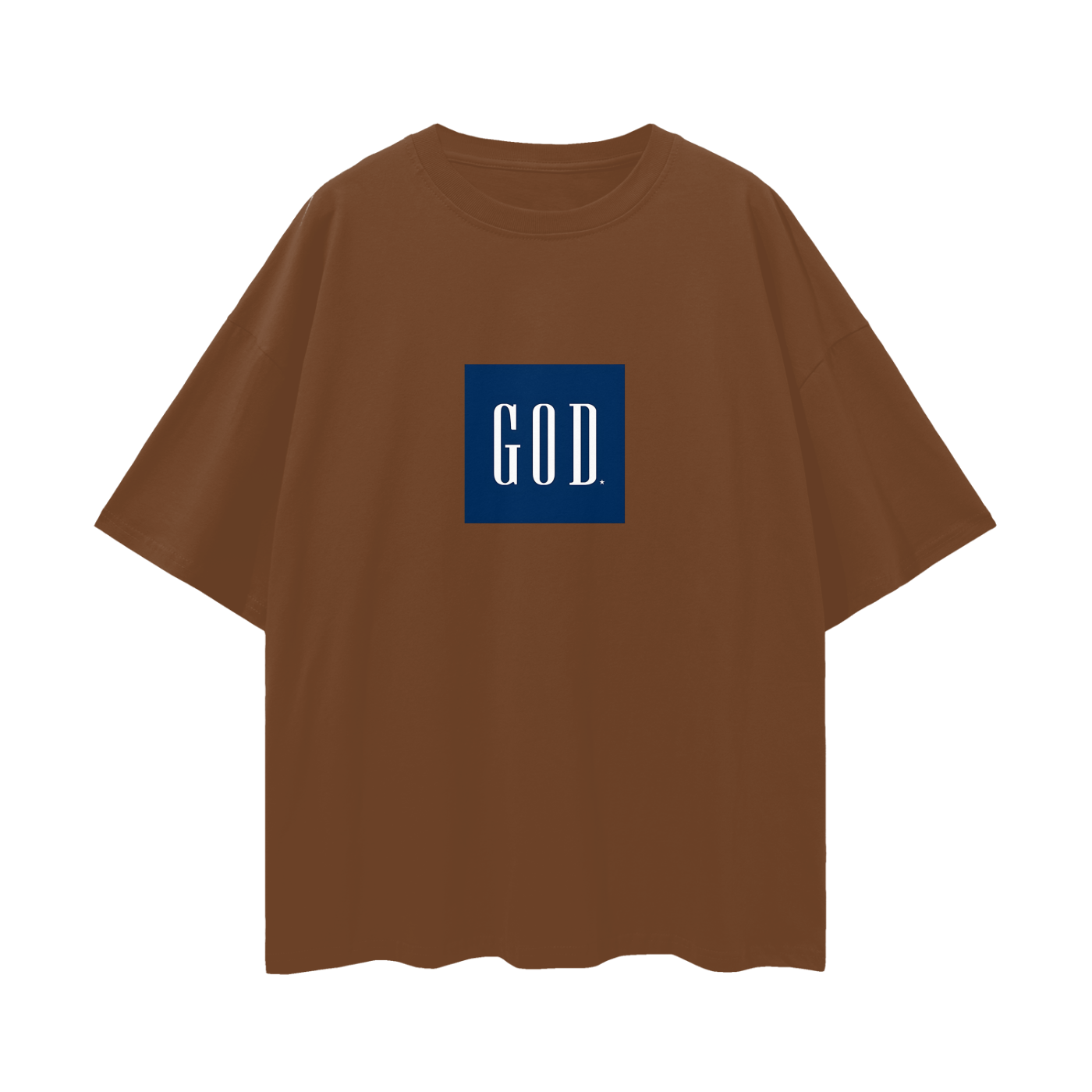 Religious God Box Logo Gap Like Graphic Oversized T Shirt