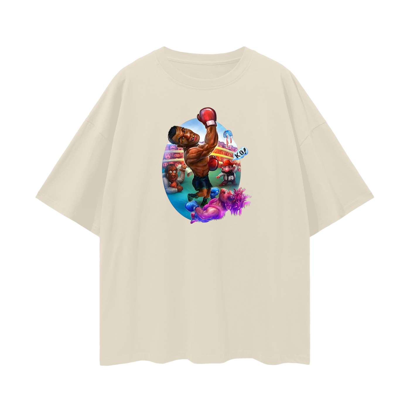Vintage Like Mike Tyson Cartoon Oversized T Shirt