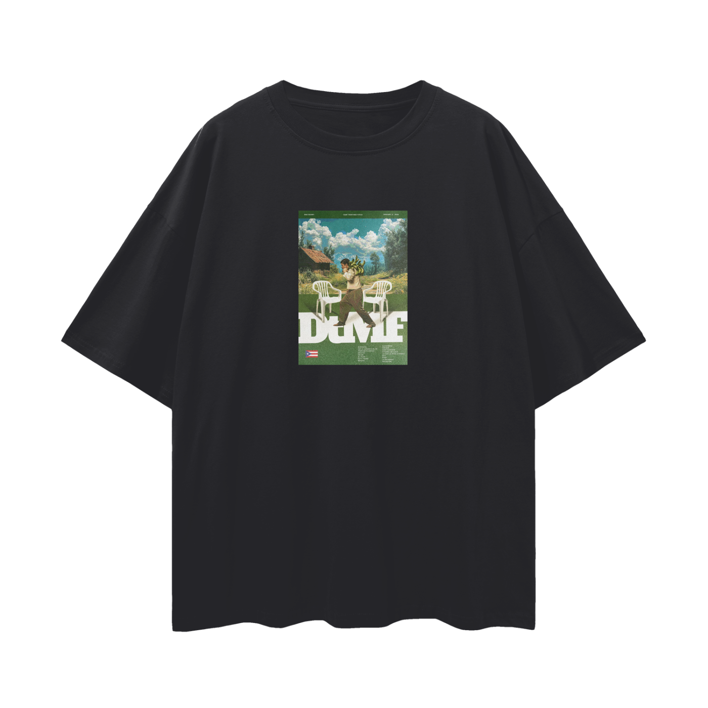 Vintage Like Bad Bunny New Album Oversized T Shirt