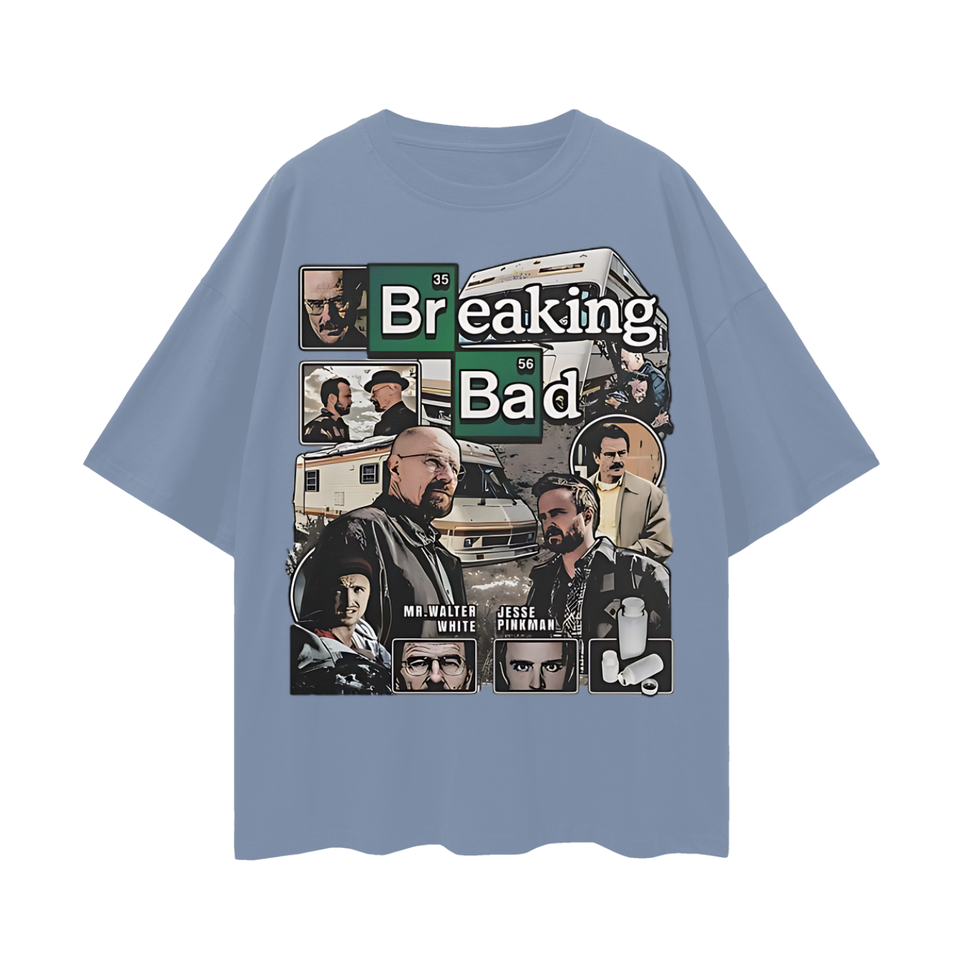 Funny Breaking Bad Vintage Like 90s Rap Graphic Oversized T Shirt