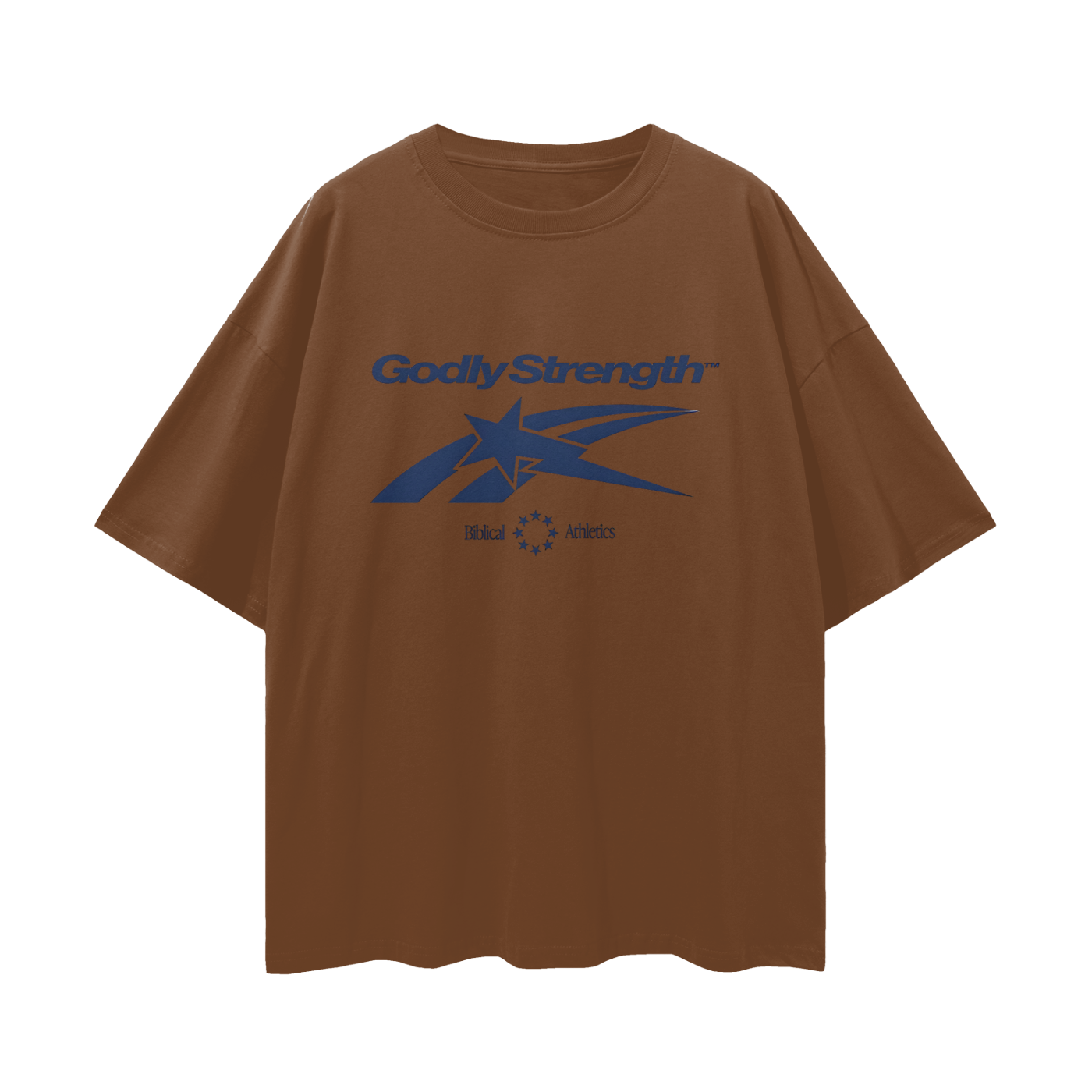 Religious Godly Strength Gym 90s Y2K Vintage Like Graphic Oversized T Shirt