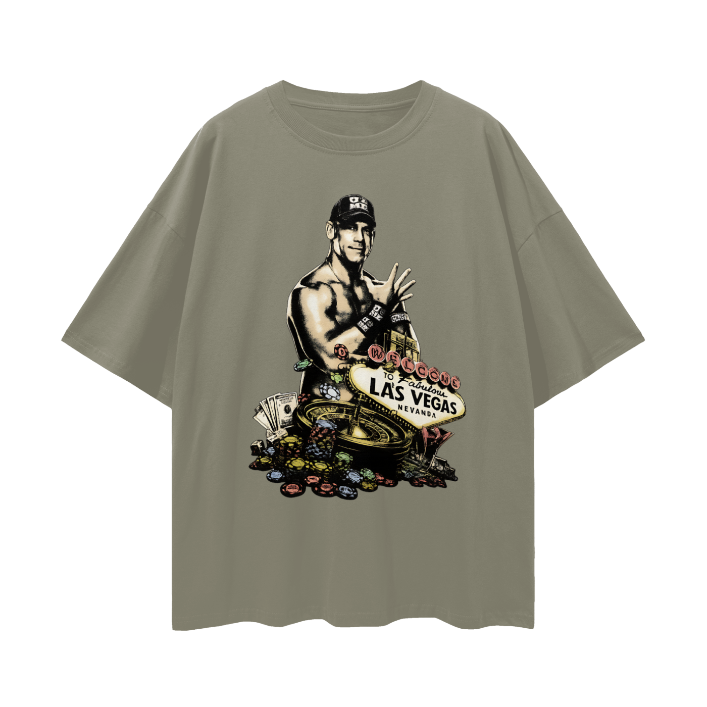 Vintage/Y2K John Cena Las Vegas Graphic T Shirt