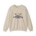 Pond Skating Club Vintage Ice Skate Crewneck Sweatshirt