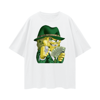 Vintage Like SpongeBob Gangster/Mob  Oversized T Shirt