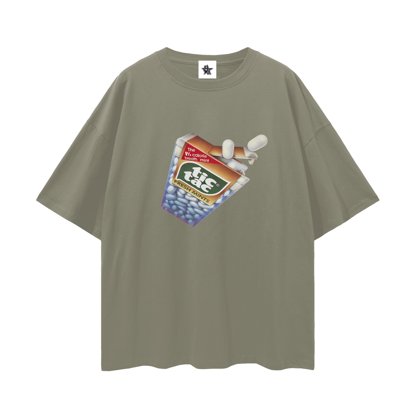 Vintage/Y2K Tic Tac Graphic Oversized T Shirt
