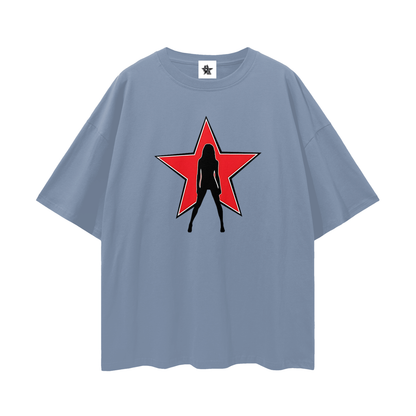 Vintage/Y2K Star Lady Oversized T Shirt