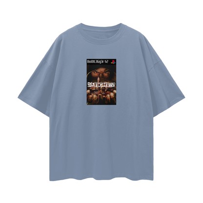 Play Station PS2 Def Jam Game Graphic Oversized T Shirt