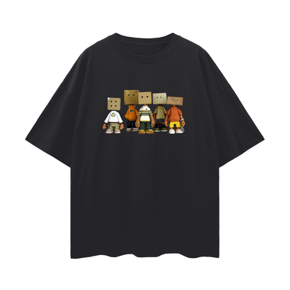 Vintage Like Box Head Michael Lau Designer Toys Y2K Graphic Oversized T Shirt