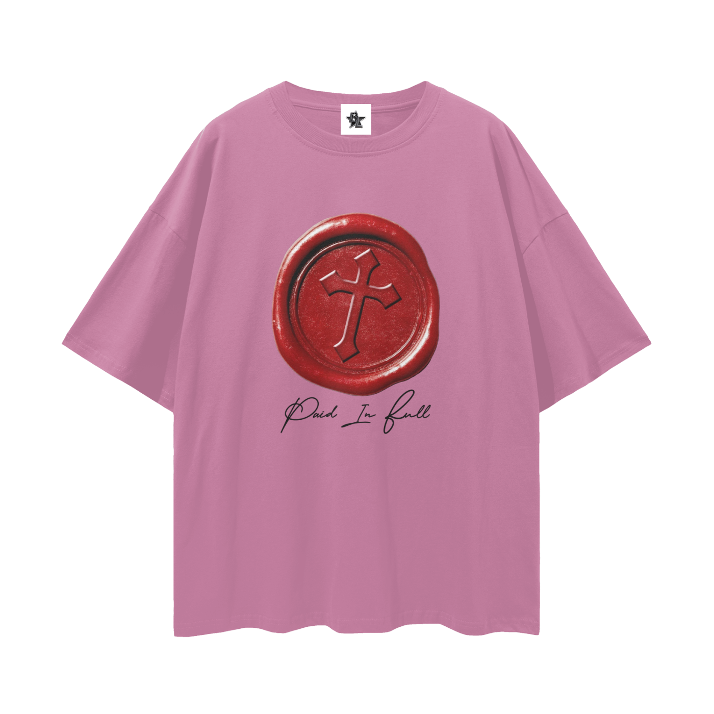 Vintage/Y2K Religious Paid In Full Cross Oversized T Shirt