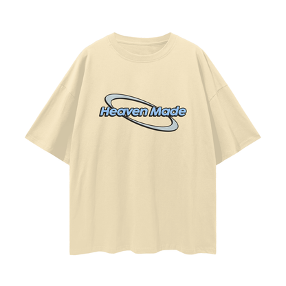 Religious Jesus Heaven Made Graphic Oversized T Shirt