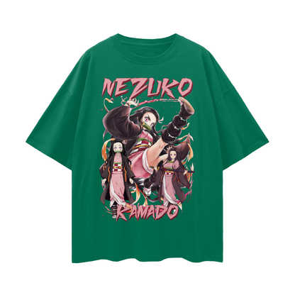 Vintage/Y2K Demon Slayer Anime Nezuko Oversized T Shirt