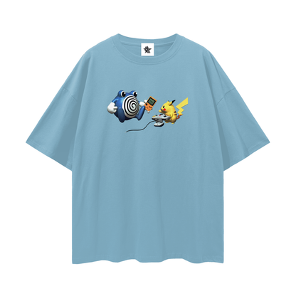Vintage Y2K Cartoon Critter — Oversized Heavyweight Tee